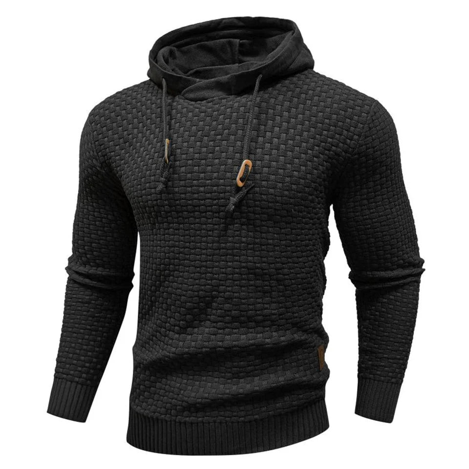 Phantom Hoodie – Textured Knit Pullover Hoodie