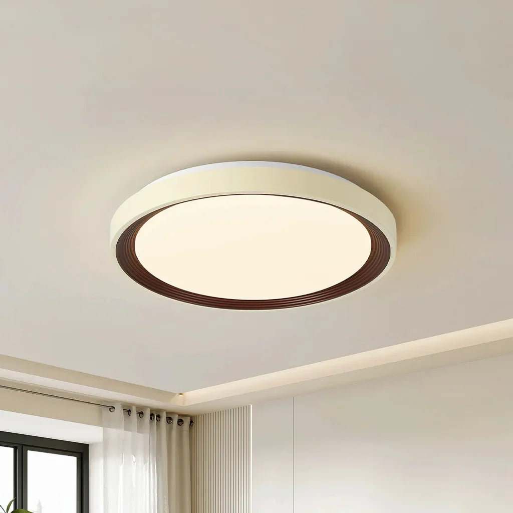 Amara Nordic Round Cream White Ceiling Light