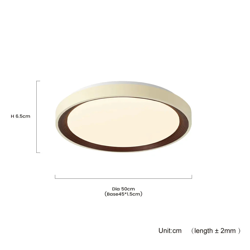 Amara Nordic Round Cream White Ceiling Light