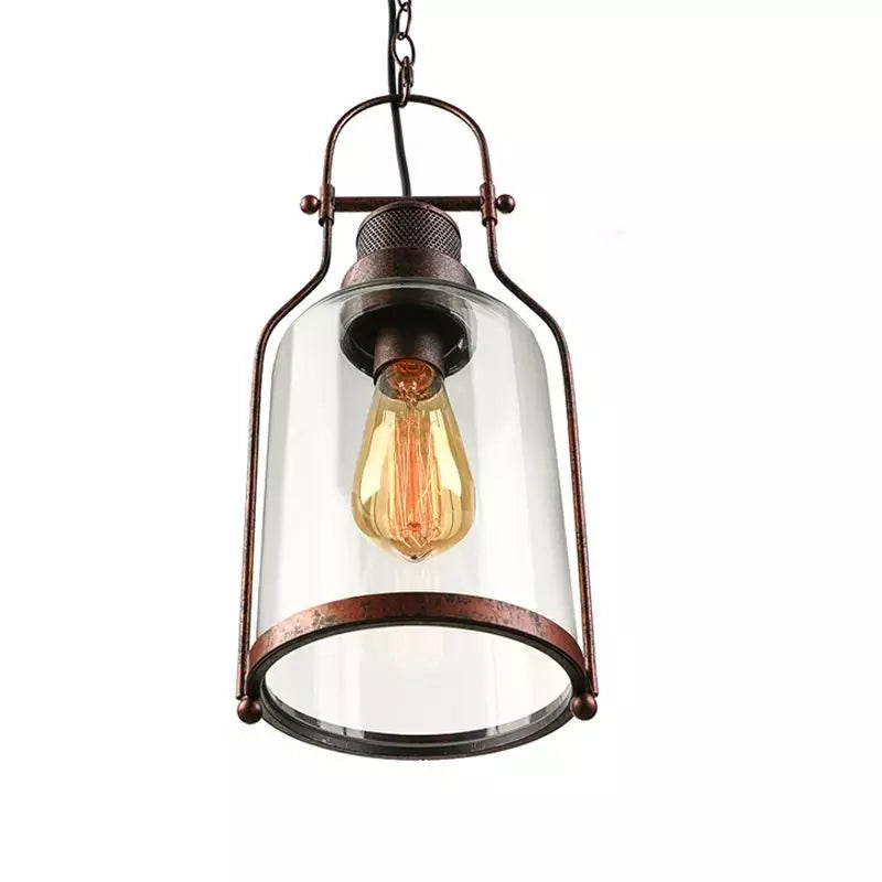 Azura Industrial Glass Jar Pendant Light