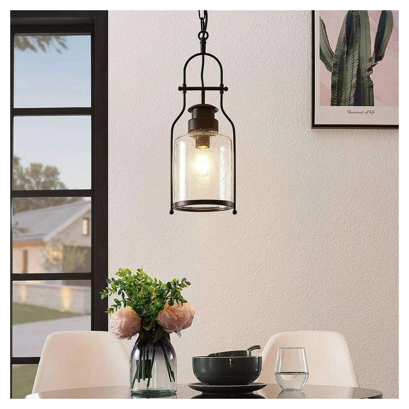 Azura Industrial Glass Jar Pendant Light