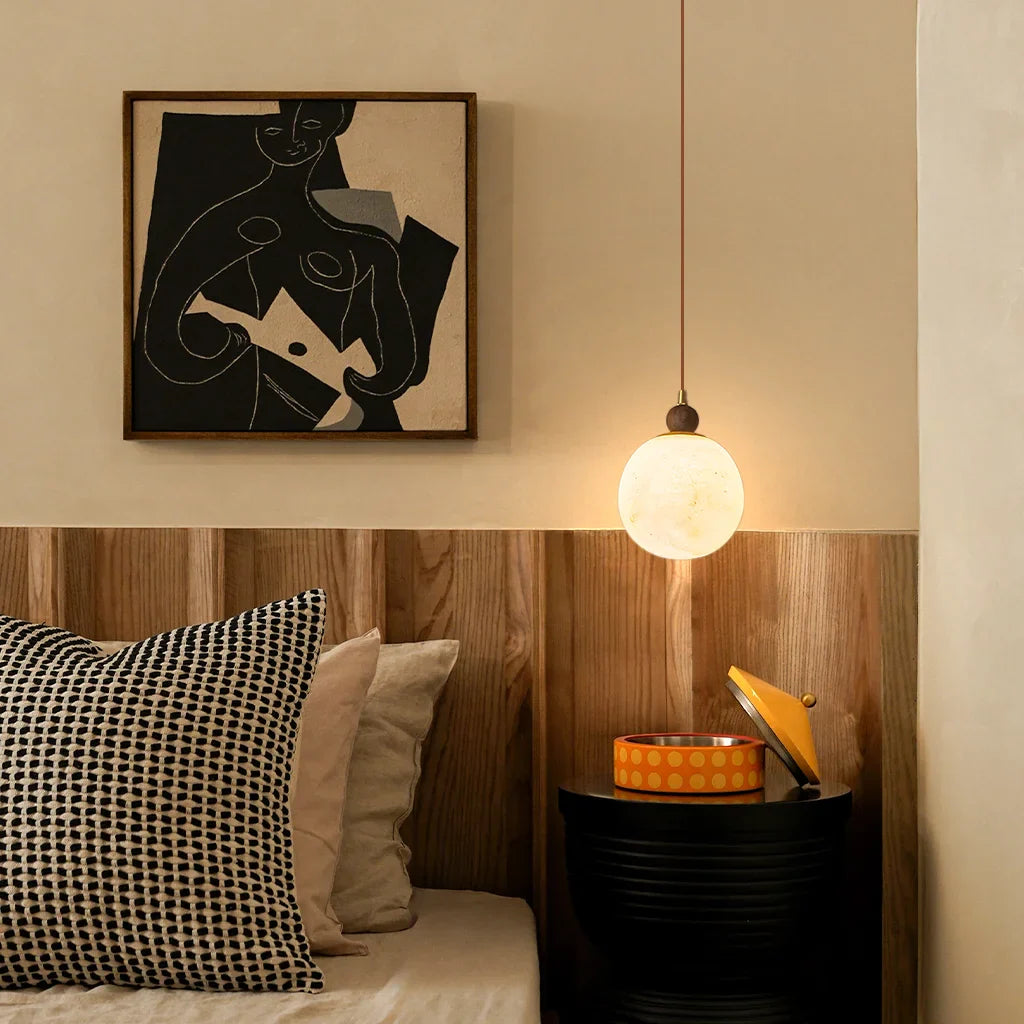 Calix Minimalist Marble LED Pendant Light