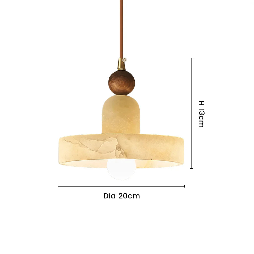 Calix Minimalist Marble LED Pendant Light