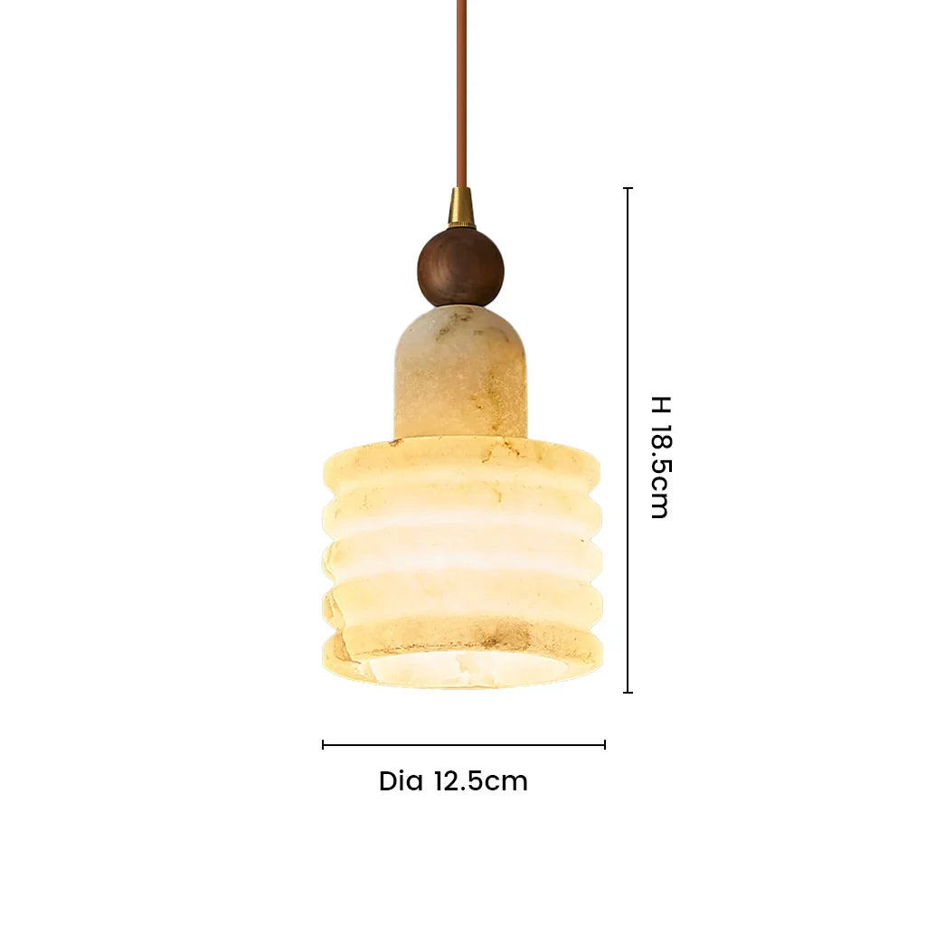 Calix Minimalist Marble LED Pendant Light