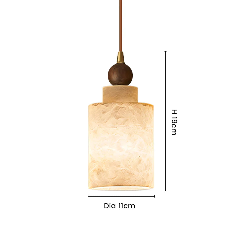 Calix Minimalist Marble LED Pendant Light