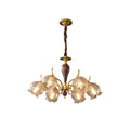 Marius Vintage Copper Wood Ceiling Light