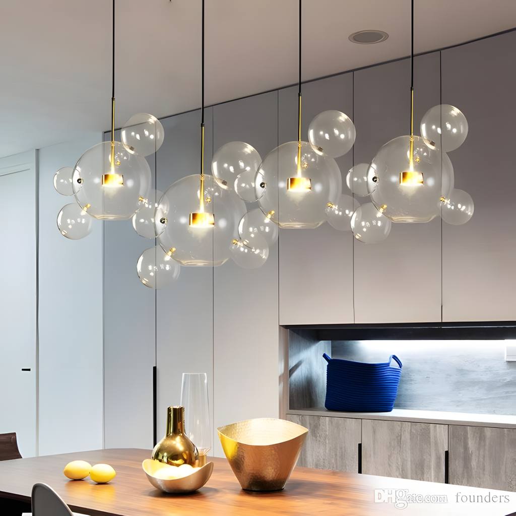 Laura Modern Bubble Glass Pendant Light