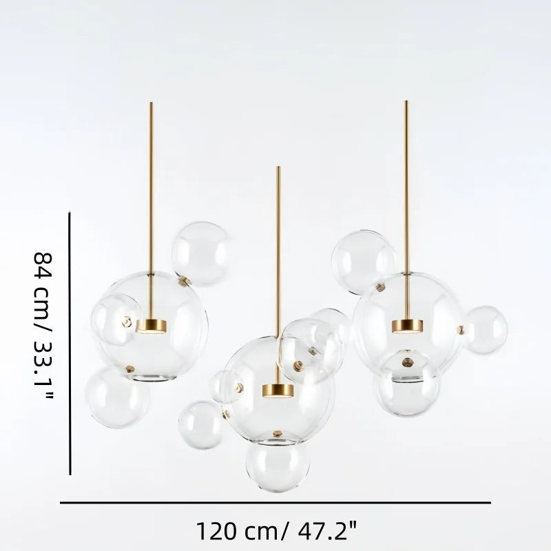 Laura Modern Bubble Glass Pendant Light