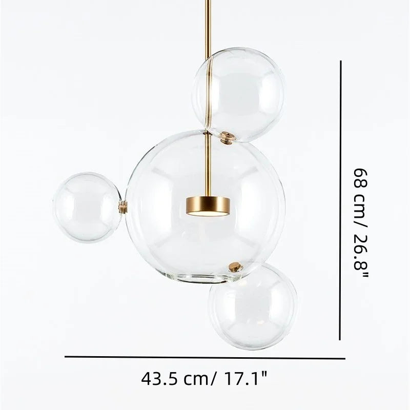 Laura Modern Bubble Glass Pendant Light
