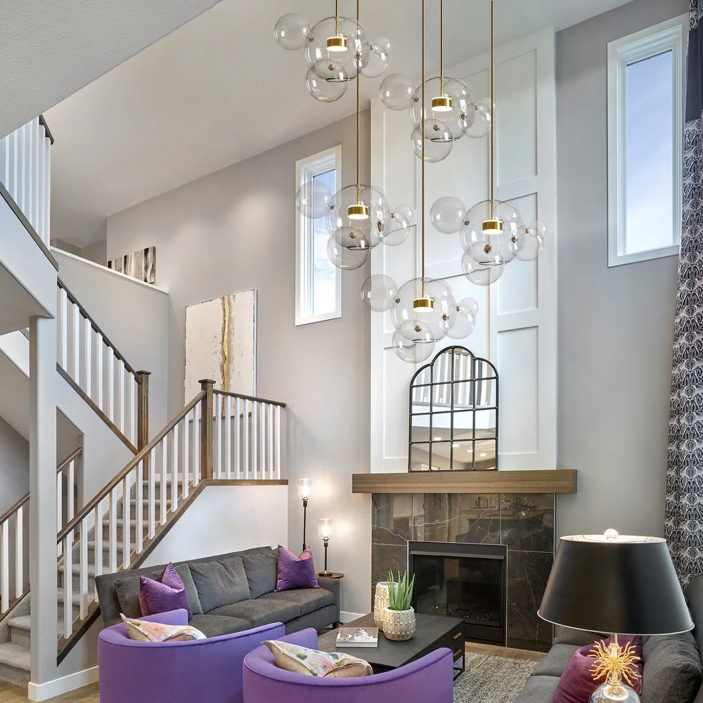 Laura Modern Bubble Glass Pendant Light