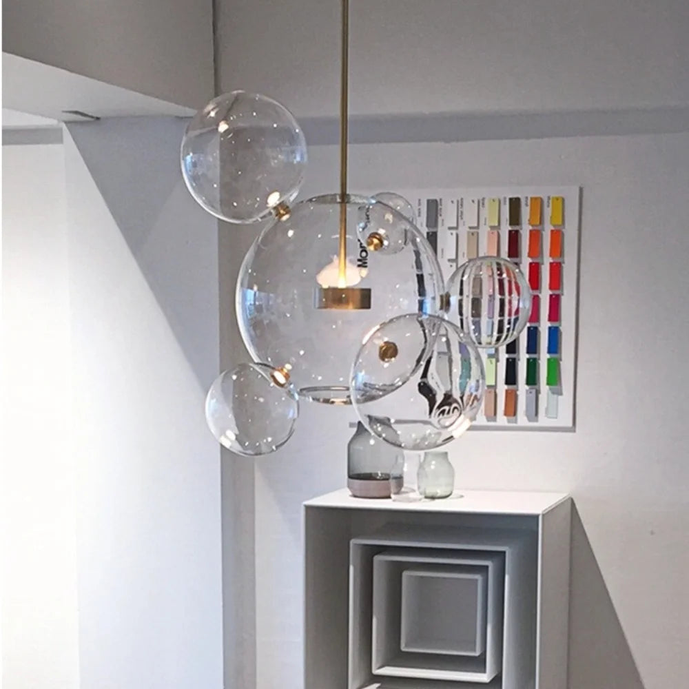Laura Modern Bubble Glass Pendant Light