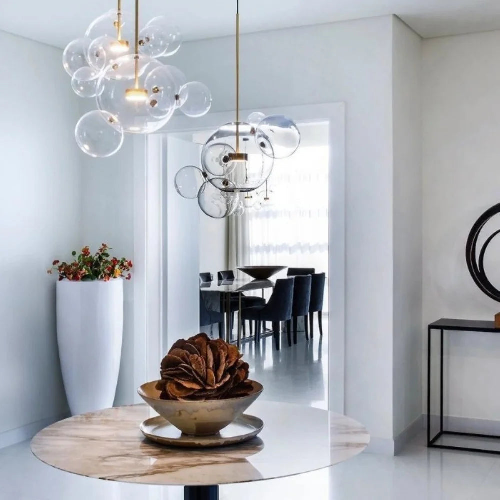 Laura Modern Bubble Glass Pendant Light