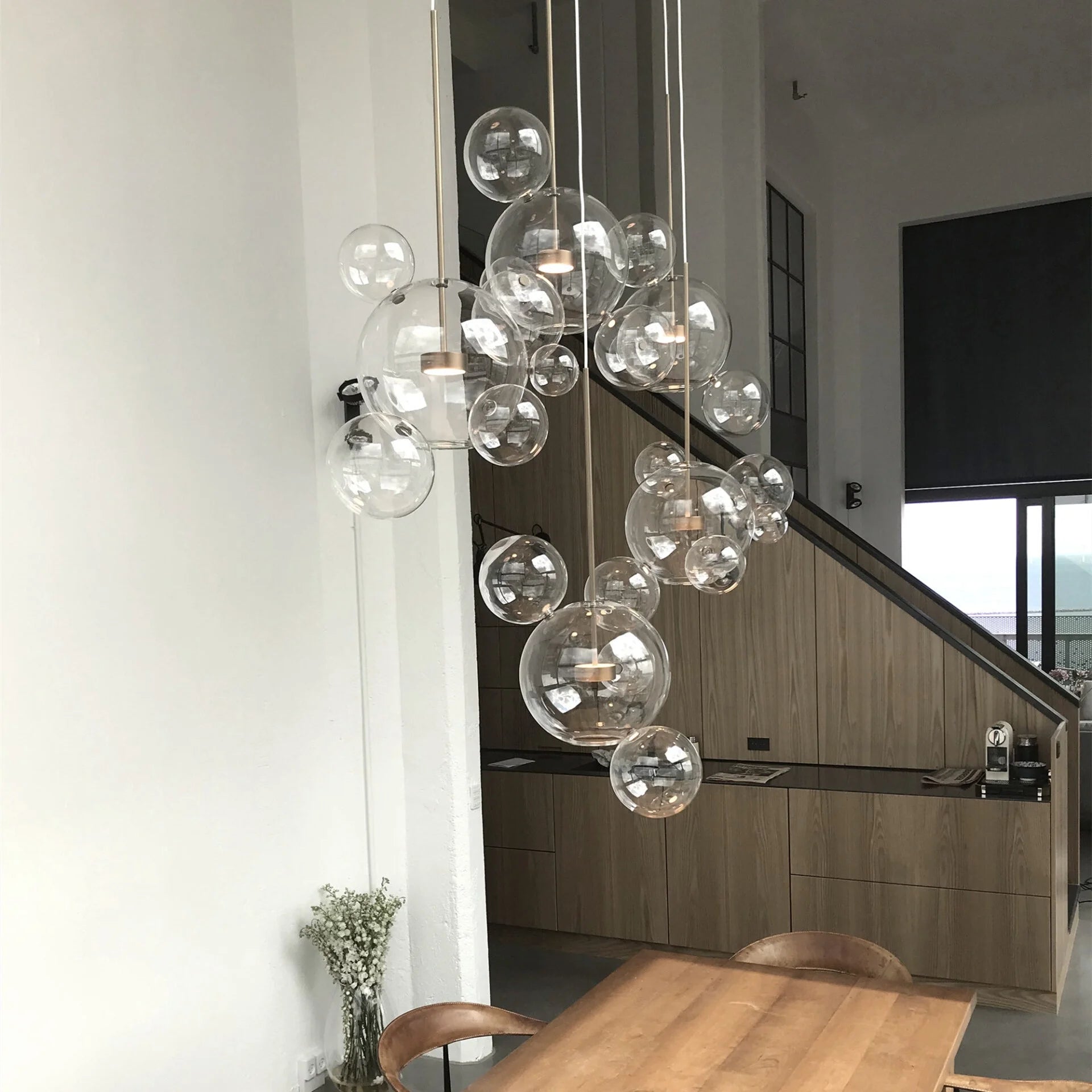 Laura Modern Bubble Glass Pendant Light