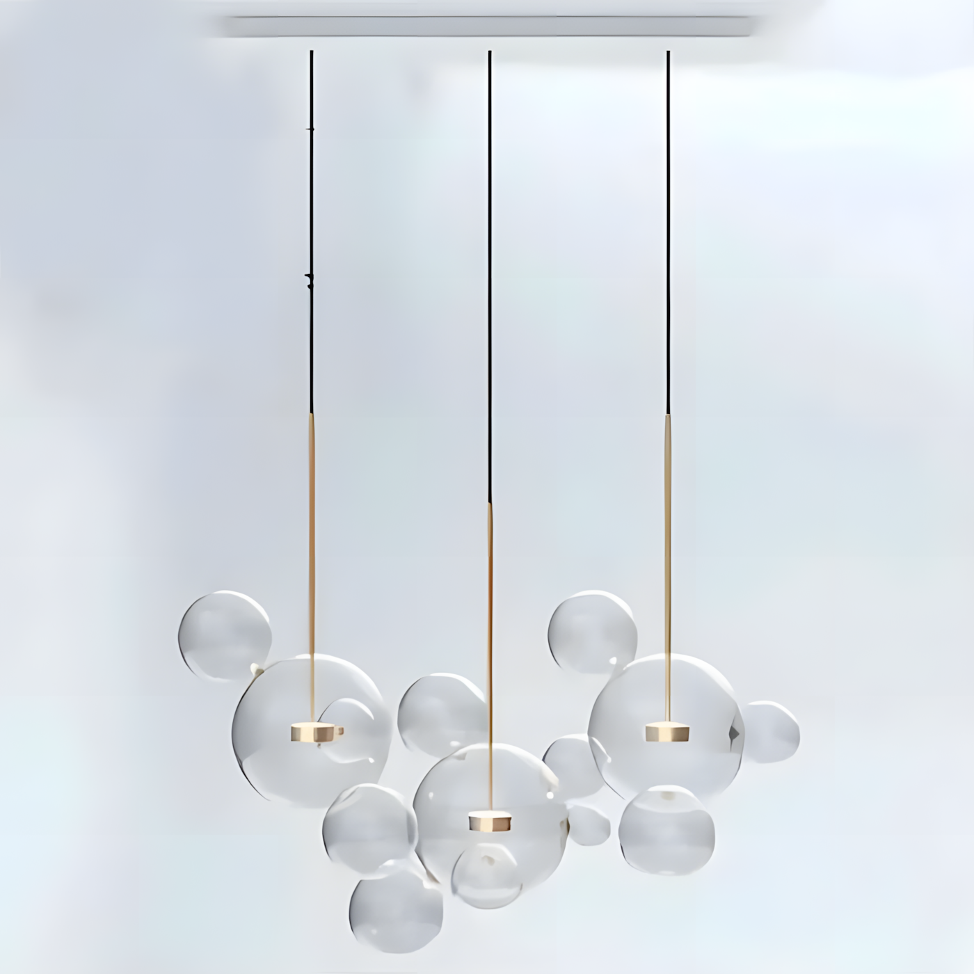 Laura Modern Bubble Glass Pendant Light