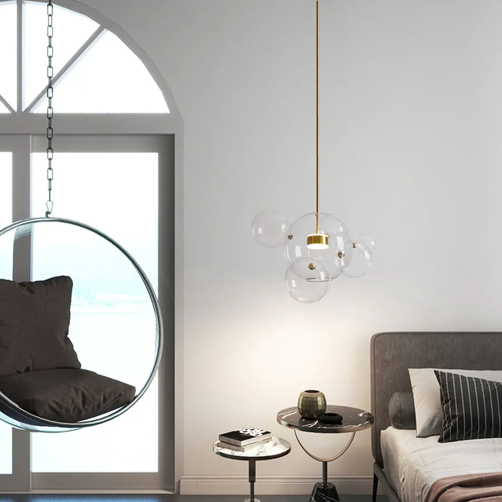 Laura Modern Bubble Glass Pendant Light