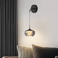 Duncan Modern Smoked Grey Glass Wall Sconce