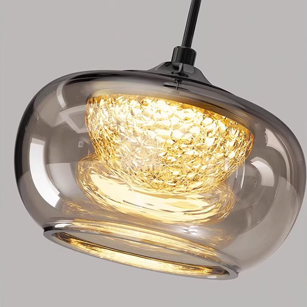 Duncan Modern Smoked Grey Glass Wall Sconce