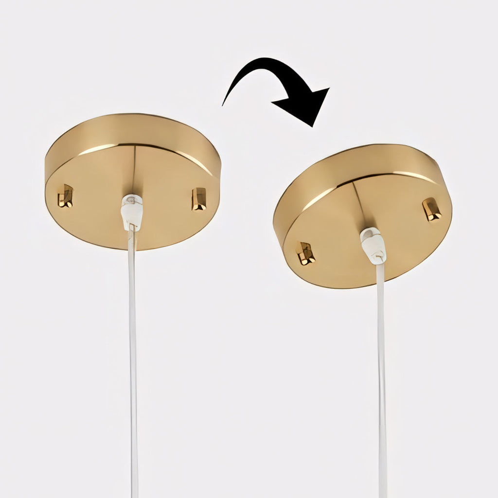 Karen Vintage Tiered Striped Stained Glass Pendant Light