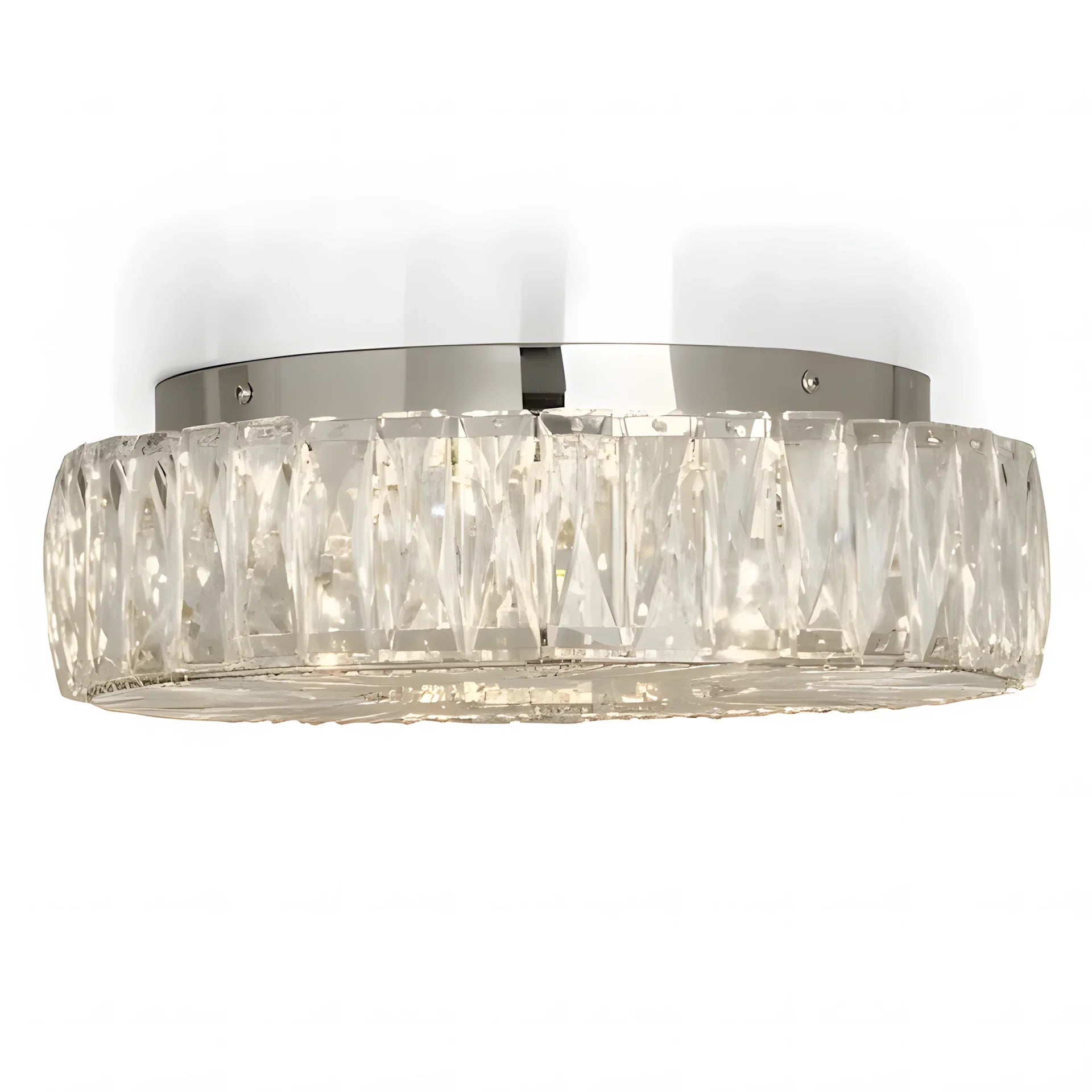 Zephyra Round Clear Glass Ceiling Light