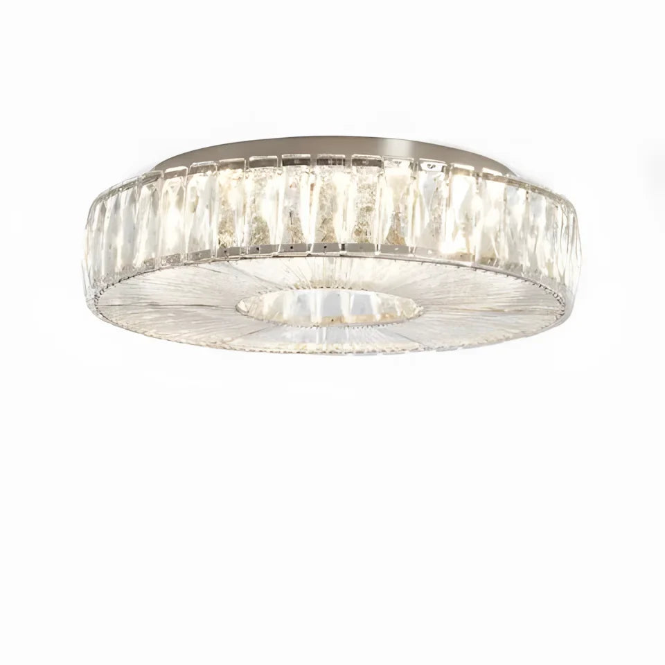 Zephyra Round Clear Glass Ceiling Light