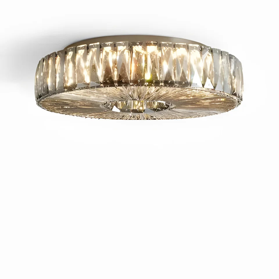 Zephyra Round Clear Glass Ceiling Light