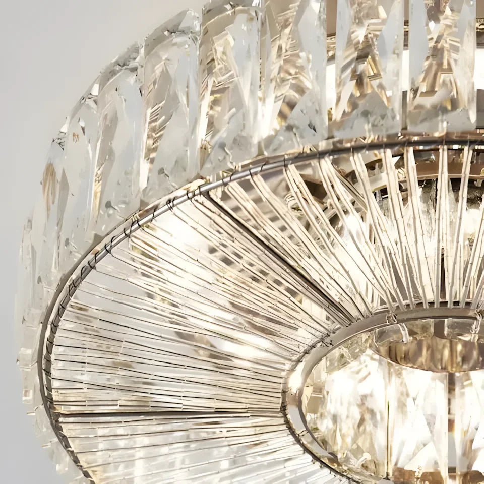 Zephyra Round Clear Glass Ceiling Light