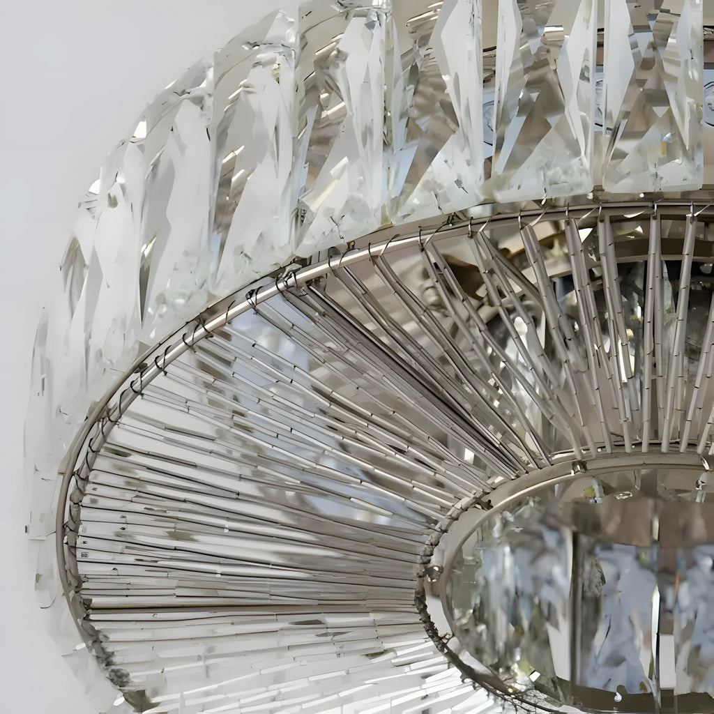Zephyra Round Clear Glass Ceiling Light