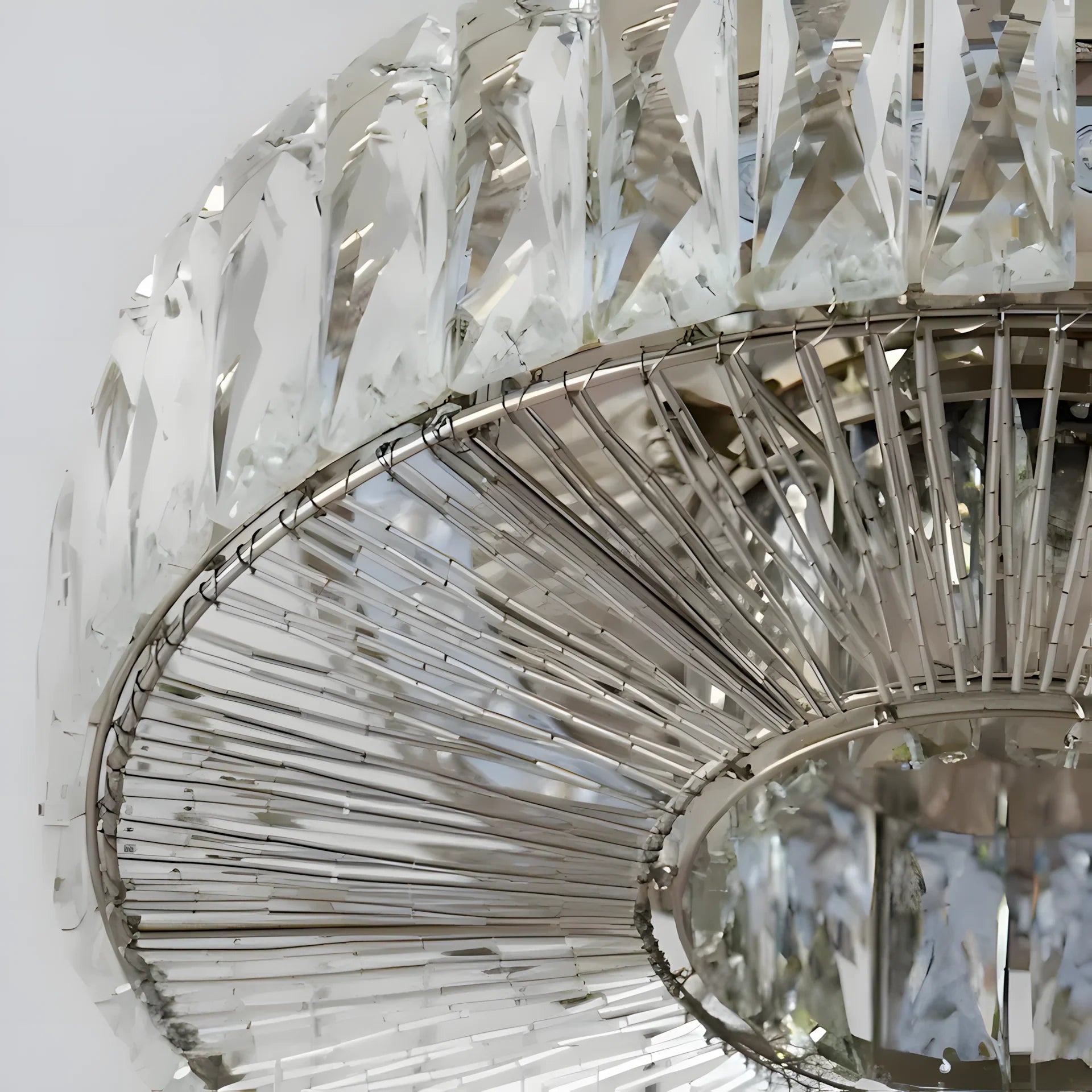 Zephyra Round Clear Glass Ceiling Light