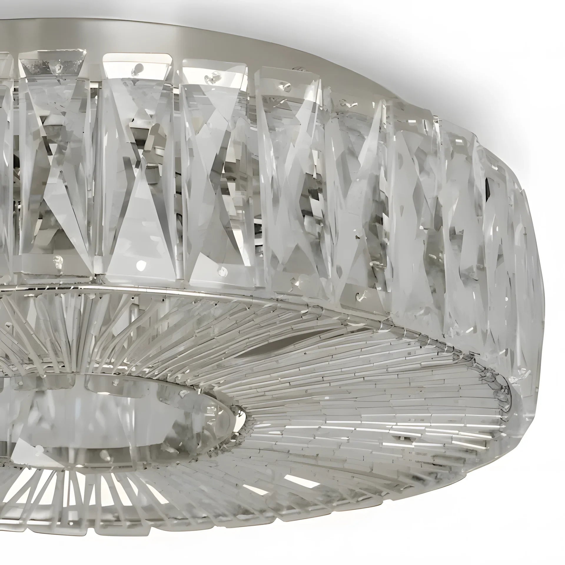 Zephyra Round Clear Glass Ceiling Light
