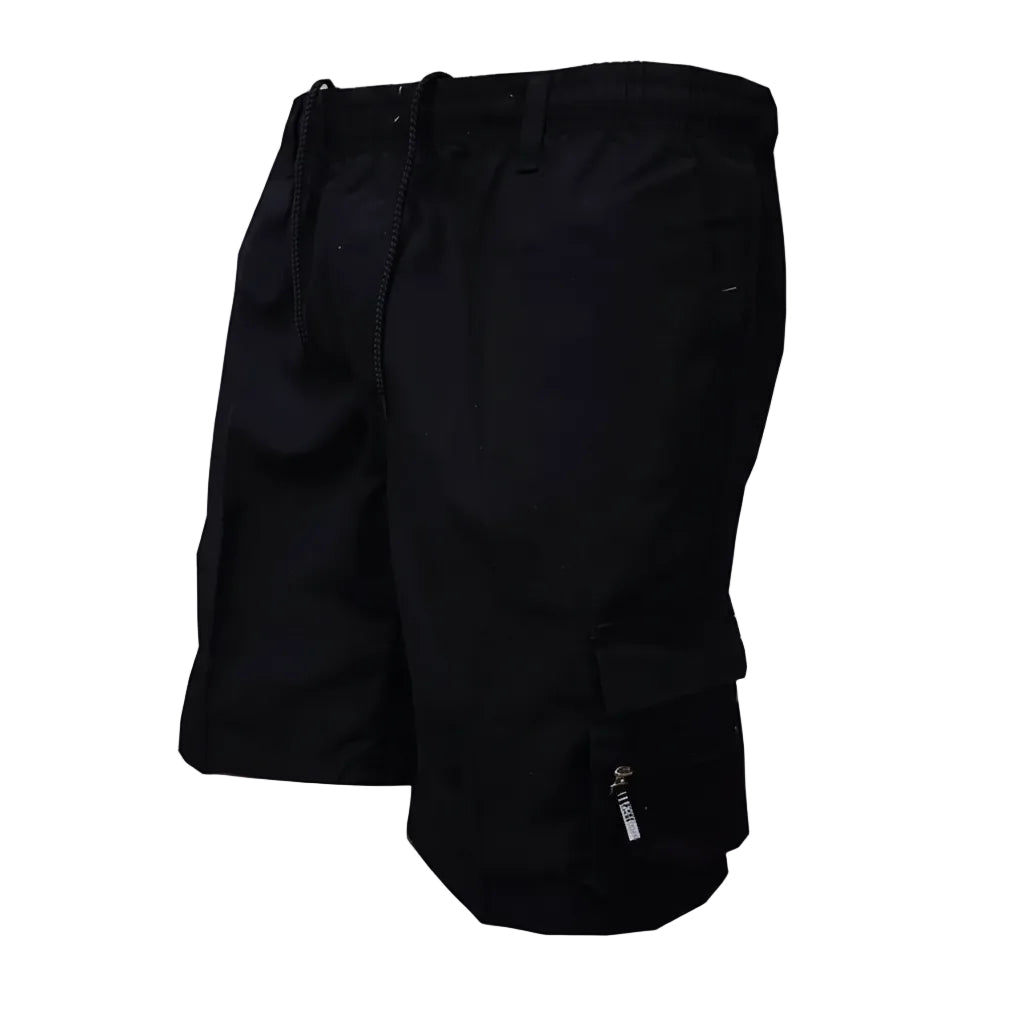 Black shorts on a white background
